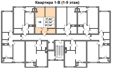 1-комнатная 41.1 м² в ЖК 4 карата от 13 150 грн/м², г. Вышгород