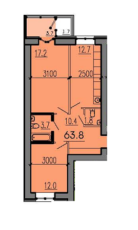 2-кімнатна 63.8 м² в ЖК Пурпурові Вітрила від 11 900 грн/м², Дніпро