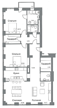 1-кімнатна 40 м² в ЖК Летуаль від забудовника, Дніпро