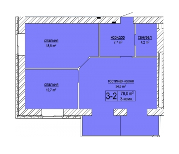 3-кімнатна 78 м² в ЖК Атмосфера від 18 770 грн/м², Дніпро