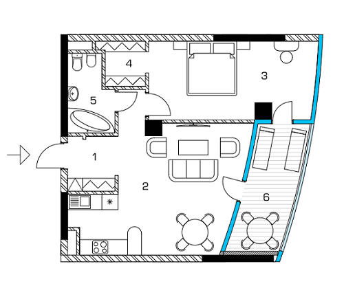 1-кімнатна 62.91 м² в ЖК Taryan Towers від 159 850 грн/м², Київ