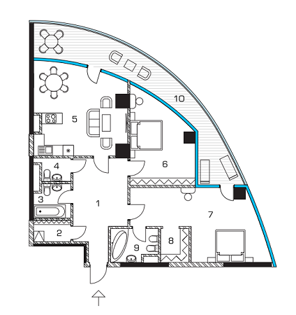 2-комнатная 112.74 м² в ЖК Taryan Towers от 102 450 грн/м², Киев