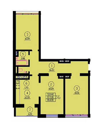 3-комнатная 89.63 м² в ЖК Варшавський от 13 300 грн/м², г. Ковель