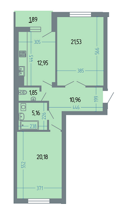 2-кімнатна 74.52 м² в ЖК Версаль від 24 000 грн/м², м. Трускавець