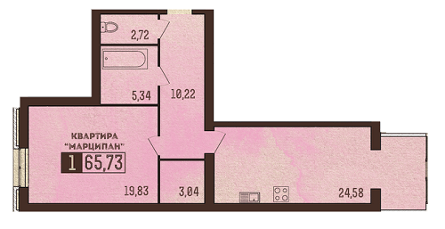 1-комнатная 63.27 м² в ЖК Галицкий Лев от застройщика, Львов