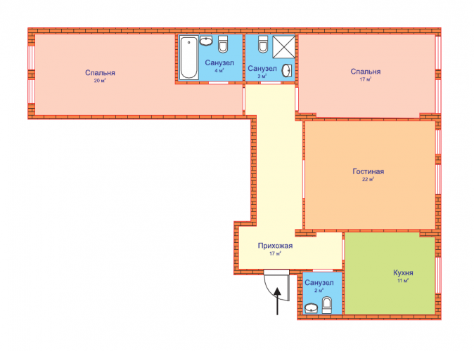 3-кімнатна 97.5 м² в ЖК Zverinetskiy від забудовника, Київ