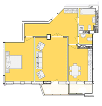 2-комнатная 74.1 м² в ЖК Зелена околиця от 22 450 грн/м², Львов