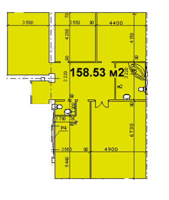 4-кімнатна 158.53 м² в ЖК Каскад від 15 000 грн/м², Дніпро