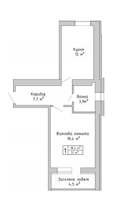 1-кімнатна 51 м² в ЖК Ковельська Голандія від забудовника, м. Ковель