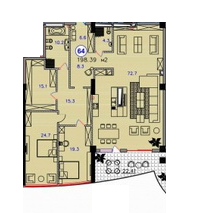 3-комнатная 198.39 м² в ЖК Ланжерон от 38 530 грн/м², Одесса