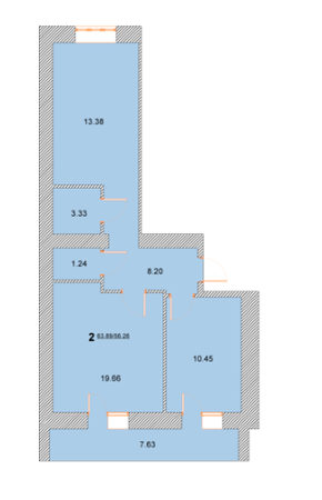 2-кімнатна 63.09 м² в ЖК Лелека від 11 000 грн/м², м. Бориспіль