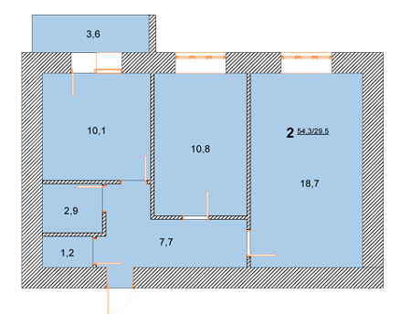 2-кімнатна 54.3 м² в ЖК Лелека від 11 000 грн/м², м. Бориспіль