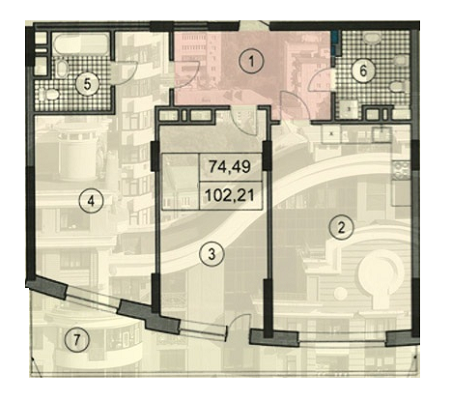 2-кімнатна 102.21 м² в ЖК по бул. Лесі Українки, 7Б від 43 280 грн/м², Київ