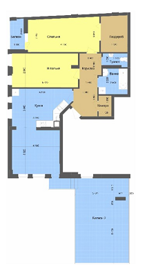 2-комнатная 101.75 м² в ЖК на ул. Богдана Хмельницкого, 109 от 17 500 грн/м², Львов