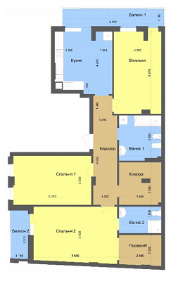 3-комнатная 111.82 м² в ЖК на ул. Богдана Хмельницкого, 109 от 17 500 грн/м², Львов