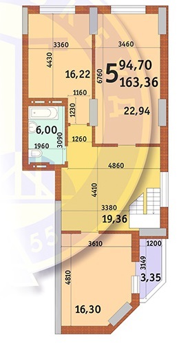 5+ кімнат 163.36 м² в ЖК Драгоманова від 19 515 грн/м², Київ