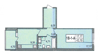 1-комнатная 43.19 м² в ЖК на ул. Милославская, 18 от 16 000 грн/м², Киев