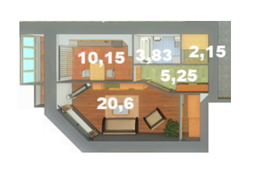 2-кімнатна 41.98 м² в ЖК на вул. Наливайко від забудовника, Тернопіль