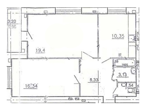 2-кімнатна 61.5 м² в ЖК на вул. Шевченко, 33 від забудовника, м. Дубляни