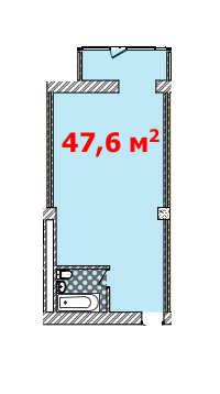 1-кімнатна 47.6 м² в ЖК Німецький проект від 22 250 грн/м², Харків