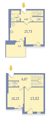 3-кімнатна 74.45 м² в ЖК Парковий квартал від забудовника, Чернівці