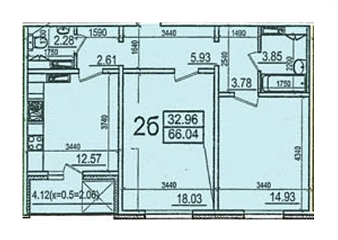 2-кімнатна 66.04 м² в ЖК по пров. Моторний, 11 від 15 127 грн/м², Київ