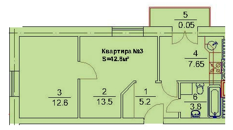 2-комнатная 42.8 м² в ЖК Підгір`я от 14 440 грн/м², г. Трускавец