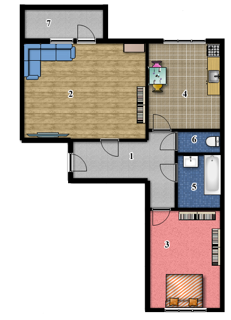 2-комнатная 59.95 м² в ЖК Сонцтаун от 14 800 грн/м², с. Чайки