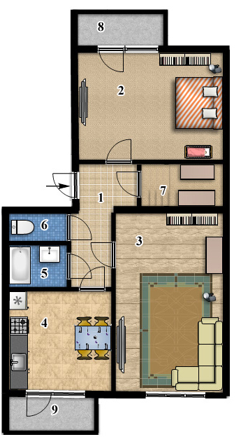 2-комнатная 68.1 м² в ЖК Сонцтаун от 14 800 грн/м², с. Чайки