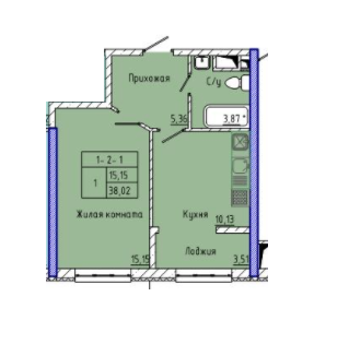 Студія 40.51 м² в ЖК Сорок п'ята перлина від 27 750 грн/м², Одеса