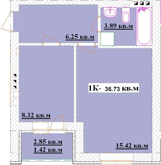 1-кімнатна 36.73 м² в ЖК Сосновий бір від 10 800 грн/м², м. Ірпінь