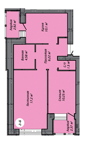 2-комнатная 52.49 м² в ЖК Столичный квартал от 13 500 грн/м², г. Ирпень