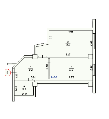 1-кімнатна 38.4 м² в ЖК Усадьба від 16 850 грн/м², Дніпро