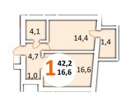 1-кімнатна 42.2 м² в ЖК Еко-дім на Червоної Калини від забудовника, Львів