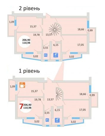 5+ комнат 206.9 м² в ЖК Эко-дом на Стрыйской от застройщика, Львов