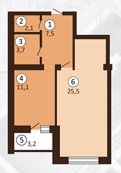 1-кімнатна 51.5 м² в ЖК Borispol DeLuxe від забудовника, м. Бориспіль