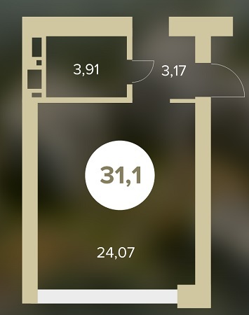 1-комнатная 31.15 м² в ЖК Chehov Парк Квартал от 13 000 грн/м², г. Ирпень