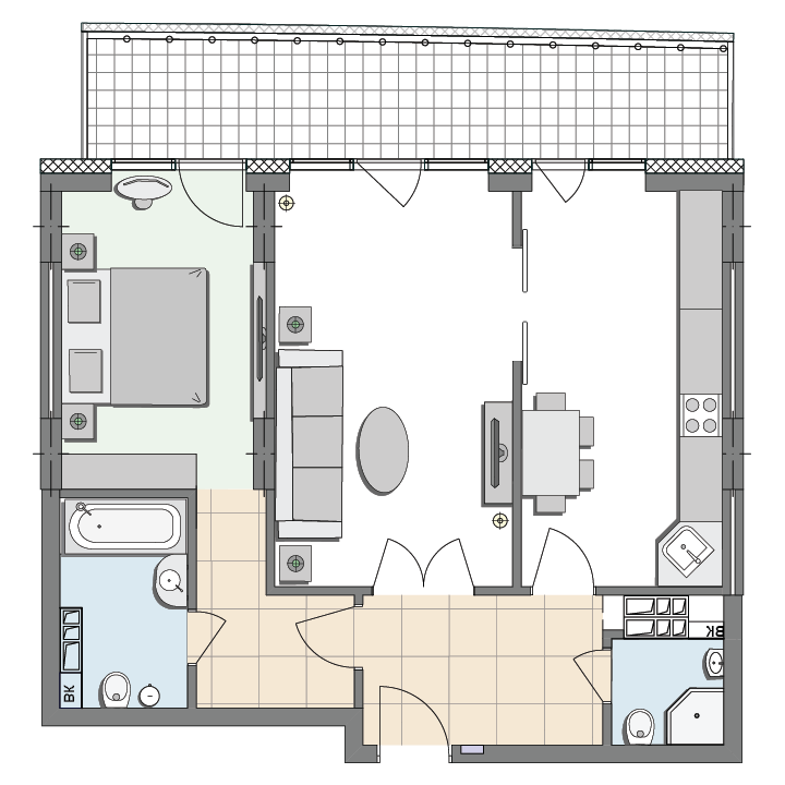 2-кімнатна 74.11 м² в ЖК Crystal Park від 52 000 грн/м², Київ