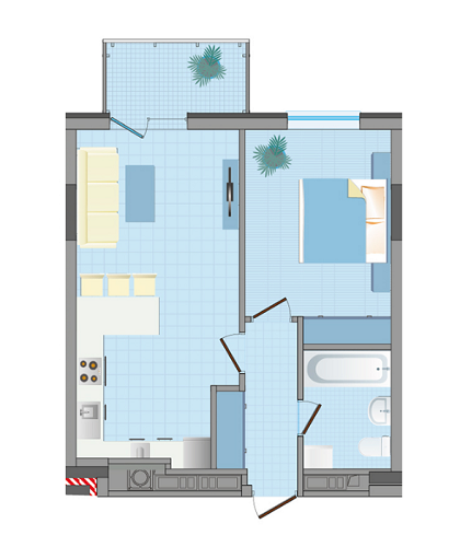 1-комнатная 52.06 м² в ЖК Greenville House от 16 870 грн/м², Львов