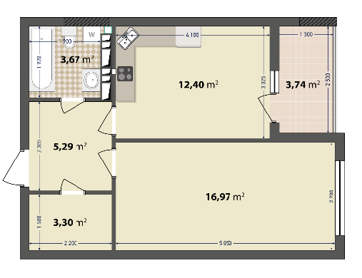 1-кімнатна 45.37 м² в ЖК IL Patio від 18 000 грн/м², Київ