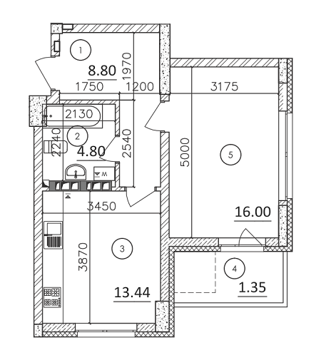 1-комнатная 44.39 м² в ЖК Karaway Tower от 27 000 грн/м², Киев