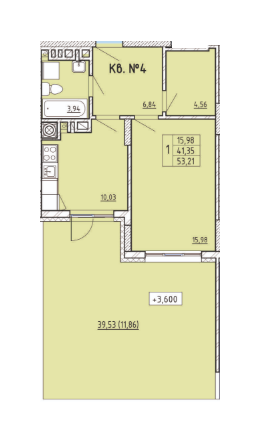 1-кімнатна 53.21 м² в ЖК LakePark від 20 960 грн/м², Львів