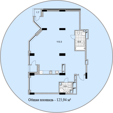 3-кімнатна 125.94 м² в ЖК PecherSKY від забудовника, Київ