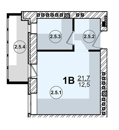 1-комнатная 21.7 м² в ЖК Villa Sofia от застройщика, с. Софиевская Борщаговка