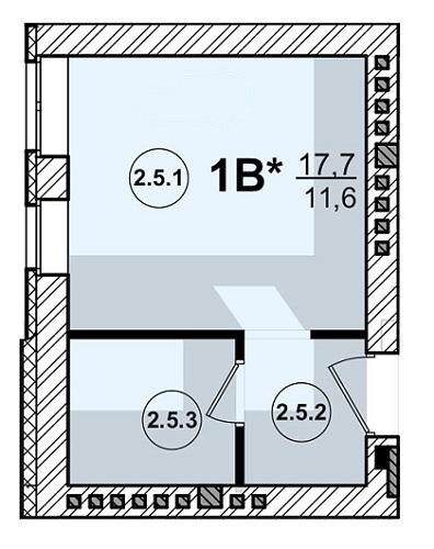 1-кімнатна 17.7 м² в ЖК Villa Sofia від забудовника, с. Софіївська Борщагівка