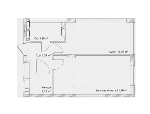 1-комнатная 48.7 м² в ЖК Синергия 3 от 19 000 грн/м², г. Ирпень