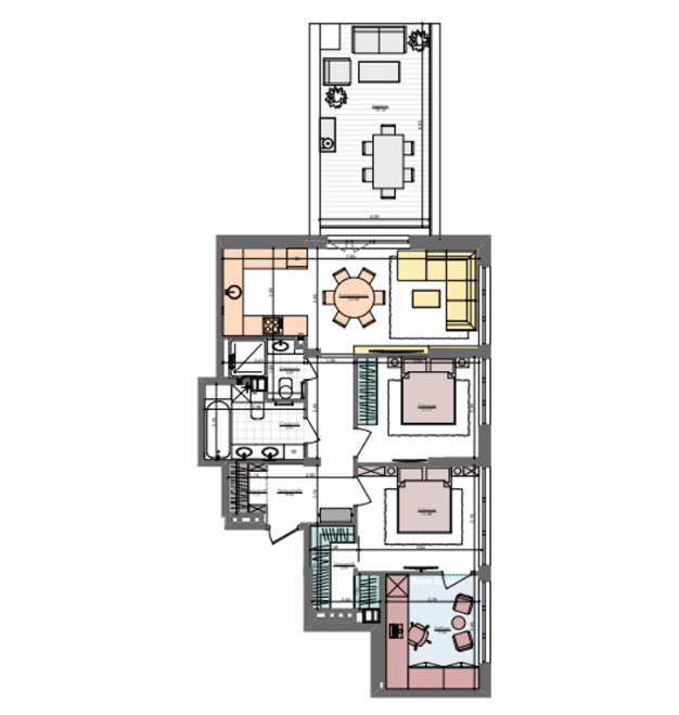 2-комнатная 83.8 м² в ЖК Файна Таун от 37 400 грн/м², Киев