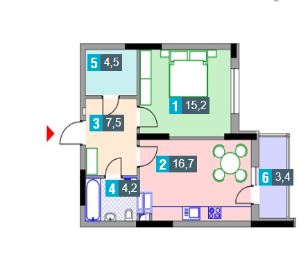 1-комнатная 51.5 м² в ЖК Демеевка от 32 600 грн/м², Киев