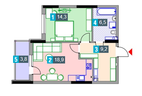 1-кімнатна 52.7 м² в ЖК Деміївка від 32 600 грн/м², Київ