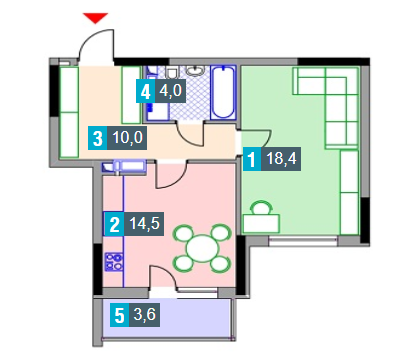 1-кімнатна 50.5 м² в ЖК Деміївка від 32 600 грн/м², Київ